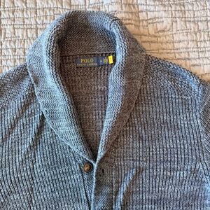 Polo by Ralph Lauren Men's blue cardigan